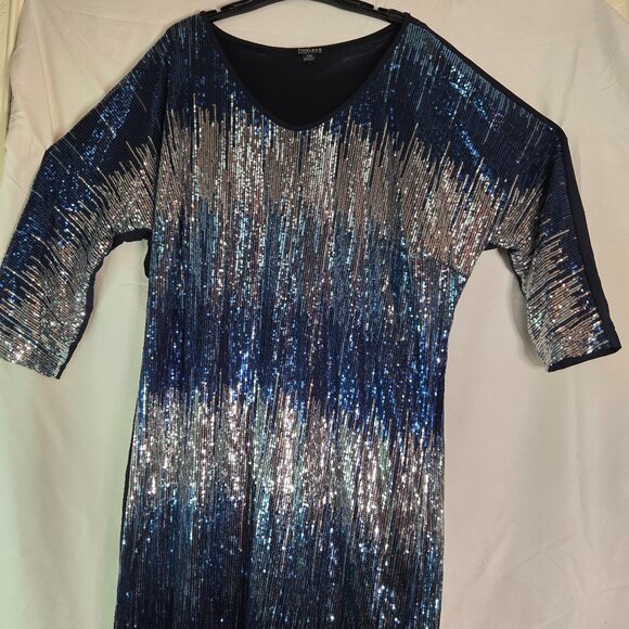 Sequins Blue and Silver Top - Picture 1 of 3